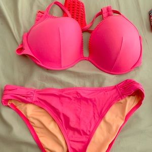 Victoria Secret Fuschia Swim Suit